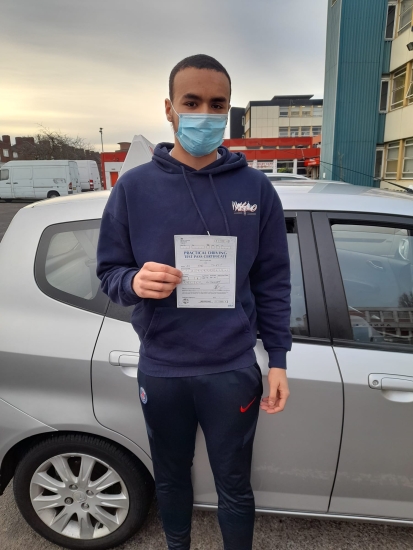 Well done Kobi on passing at your 1st attempt. Thank you for leaving a review on Google for our driving school!