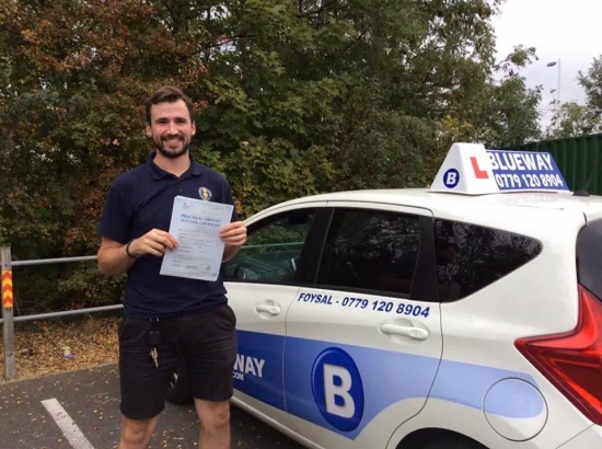 Congratulations Robert for passing the test first time 