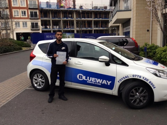 Congratulations Samir for passing the test first time all the best