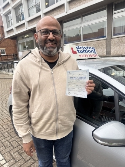 I recently changed my driving test centre and had only two weeks to prepare for the test. I was able to book Franco at the last minute, and I believe it was a very fortunate decision. I passed the test with just one minor fault.<br />
<br />
Franco was very patient throughout, and he kindly pointed out areas where I could improve my driving habits. He explained all the manoeuvrers in detail and shared some 