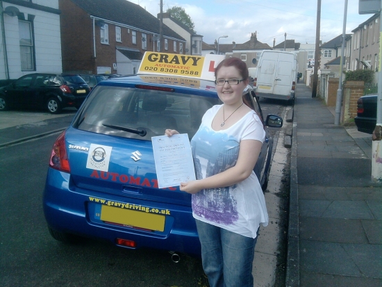I am thrilled to have passed first time with only 5 minor faults My instructor was understanding and knew when to be firm to get me through the tricky situations and when to sit back so that I could learn through my own experience Progress cards helped show me the areas I was good or needed to improve I thought the mock test was realistic and prepared me for the real thing Gravy Driving Sch