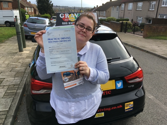 It was fun learning to drive with Simon in the lovely new Audi. His continuous reassurance helped me pass first time, and I now feel confident to drive by myself when I venture out onto the roads alone!