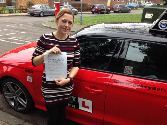 Thank you Simon for getting me through my test first time Simonacute;s excellent teaching made me feel at ease and I would definitely recommend Gravy to anyone