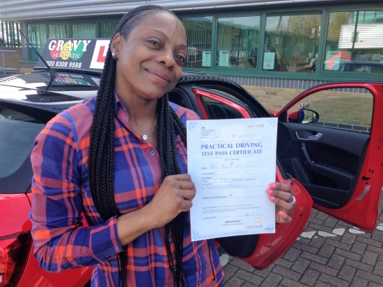 Congratulations to Melissa for passing the test first time with only 4 driving faults Long may you continue to enjoy your safe driving in your own car
