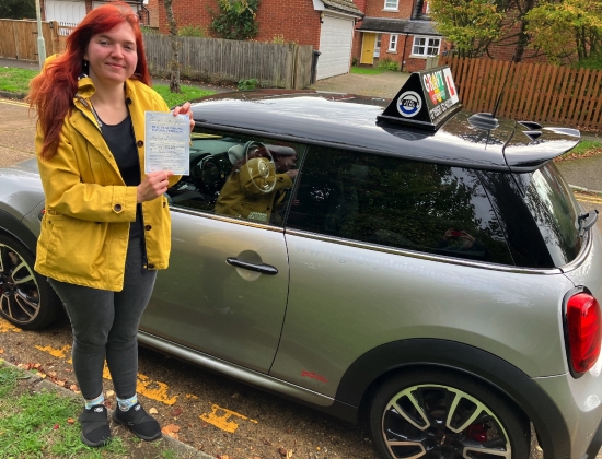Passed 1st time, all thanks to Simon, honestly an incredible teacher and person. Never would&acute;ve thought I could pass so I&acute;m so grateful.