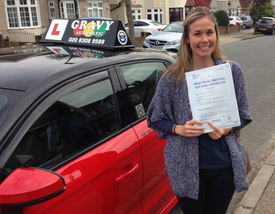 The car was very nice and easy to drive comfortable and always clean and tidy I am looking forward to my own independence not taking taxis or relying on others My husband also passed first time with Gravy Driving School and I am pleased I went with his recommendation