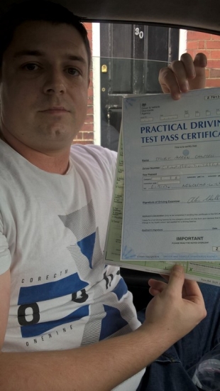 Stuart Campbell passed on 6917 with Peter Cartwright Well done