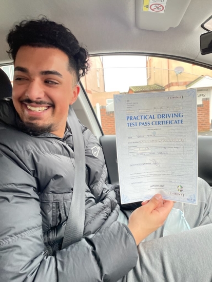 Samir passed on 11/1/22 with Peter Cartwright! Well done!
