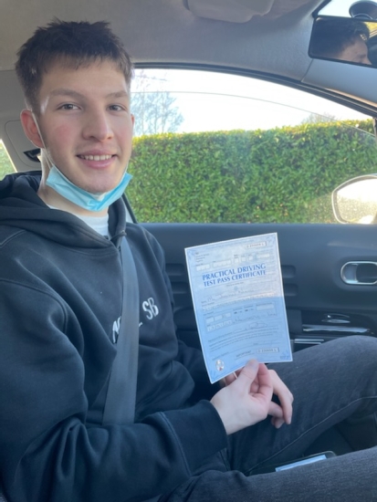 Jordon passed on 13/1/22 with Peter Cartwright! Well done!