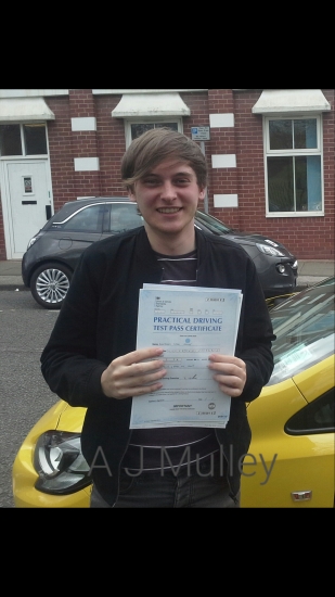 A J passed on 10417 with Garry Arrowsmith Well done