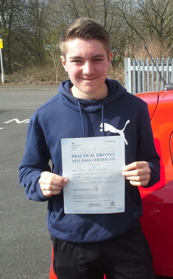 Callum Robertson passed 9418 with Garry Arrowsmith Well done<br />
<br />

<br />
<br />
Callum says My driving instructor was very helpful and made me feel confident going into my test