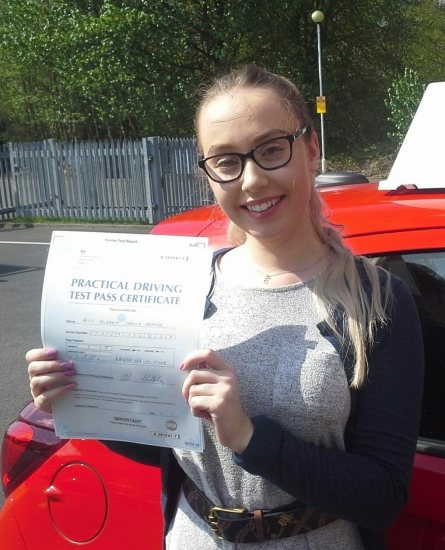Eleanor Fraser passed on 1518 with Garry Arrowsmith Well done