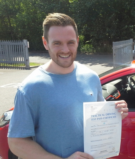 Joshua Cornwall Walker passed on 22518 with Garry Arrowsmith Well done