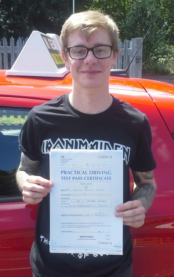 Sam Shutt passed on 14/6/18 with Garry Arrowsmith! Well done!