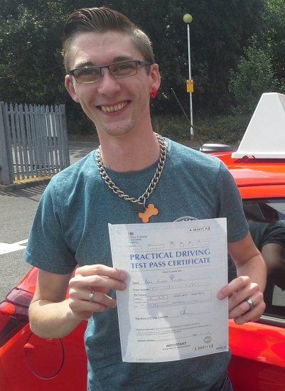 Adam Pritchard passed on 19/7/18 with Garry Arrowsmith! Well done!<br />
<br />
<br />
Adam says 