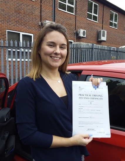 Jess Atton passed on 8/5/19 with Garry Arrowsmith! Well done!