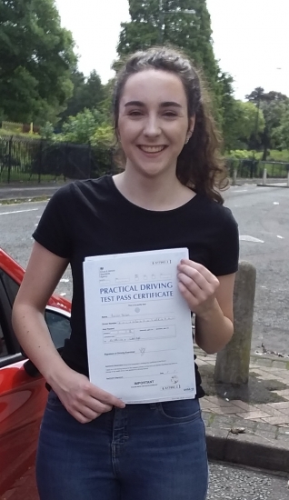 Roisin Nolan passed on 2/8/19 with Garry Arrowsmith! Well done!