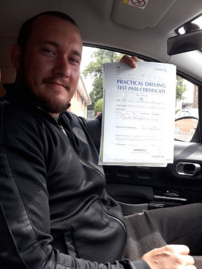 Liam Bromley passed on 6/8/18 with Peter Cartwright! Well done!