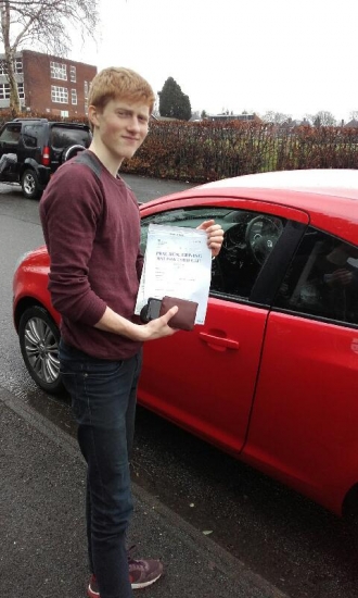 Aidan passed on 9316 with Phil Hudson Well done