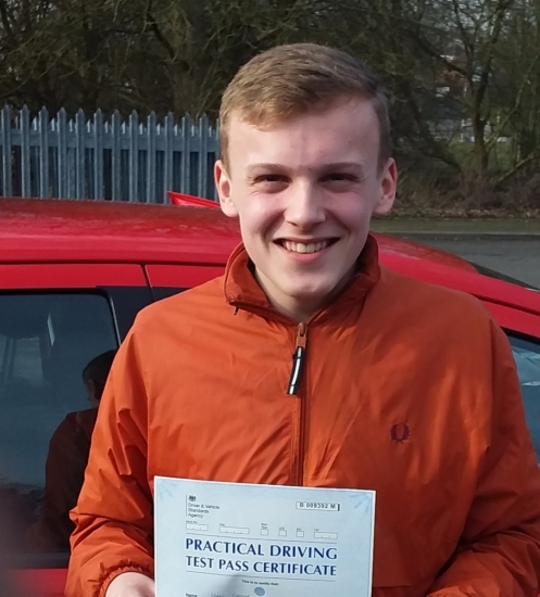 Issac Connor passed on 22/2/19 with Garry Arrowsmith! Well done!