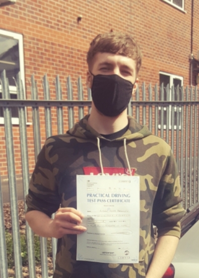 Aidan Bromley passed 12/5/21 with Garry Arrowsmith! Well done!