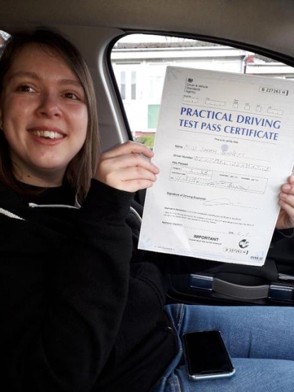 Sarah passed on 11/3/19 with Peter Cartwright! Well done!