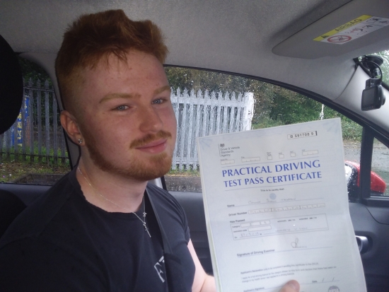 Connor Tedstone passed on 27/9/19 with Garry Arrowsmith! Well done!