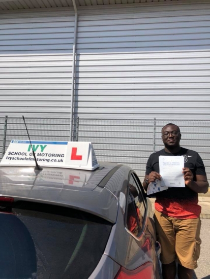 Highly highly recommend Ivy School of Motoring<br />
Just passed my test first time and it definitely wouldnt have been possible without all the help of my instructor, Roger!<br />
He is very patient and clearly explained everything, giving me loads of helpful advice and tailoring my lessons to the particular areas I most needed to improve in. I learnt so much during my lessons and it was clear that Roger w
