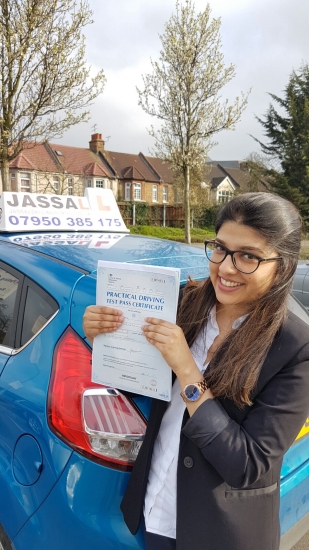 Congratulations Bushra on passing Driving Test Uxbridge