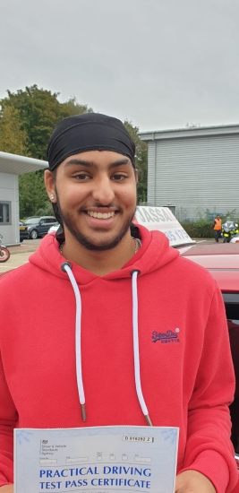 Congratulations Jasdev on passing your Driving Test in Uxbridge!