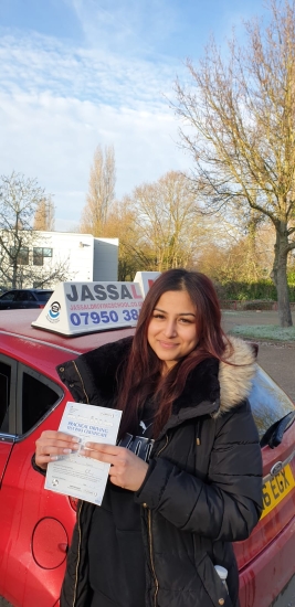 Congratulations Jess on passing your Driving Test on your 1st attempt in Slough!..