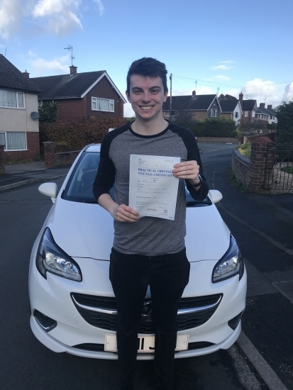 Great result today for Tom. After some unsuccessful attempts with other driving schools he has passed first time with Burwell Driving School in Wrexham (although you tried your best to talk the examiner out of passing you!!) Safe Driving