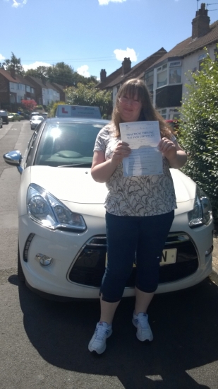 Passed first time with Jenny Burwell Driving School - Only 5 Minor Faults