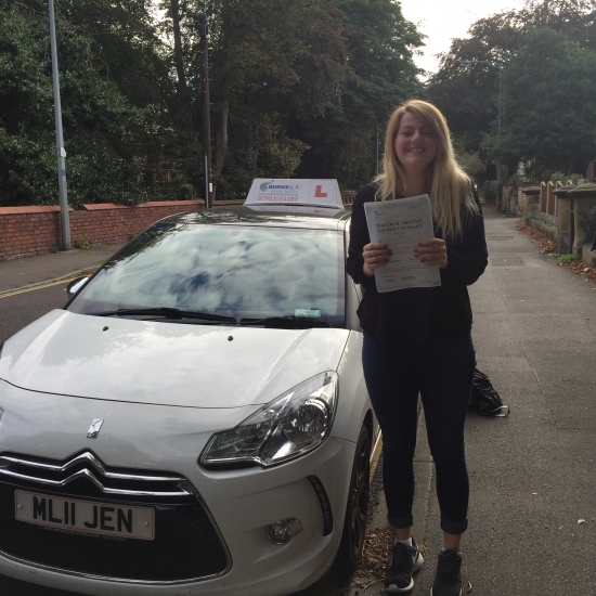 Passed first time with Burwell Driving School Only 2 minor faults