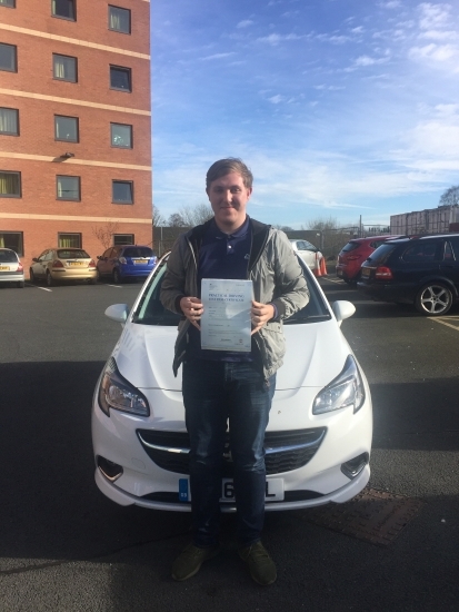 Well done Luke first time pass with 6 minor faults safe driving in your Citroen