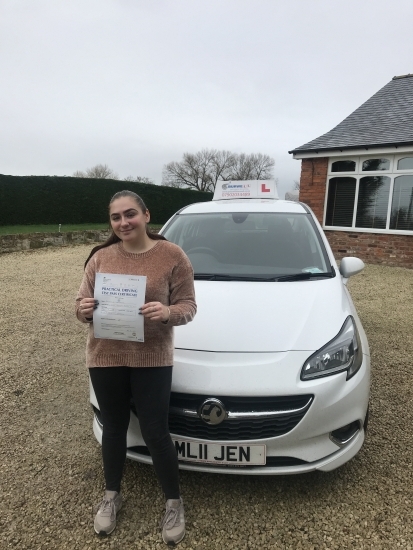 A great drive for Jordanne in Wrexham this morning. First time pass with only 6 minors. Happy and safe driving in your Fiesta 🚗