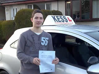 Due to the friendly relaxed atmosphere I passed first time with Kess Driving School