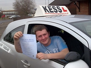 My mother passed first time with Kess driving school about 14 years ago So she recommended kess to myself On my first test I made one silly mistake but on the rest of my drive it was at a high standard I have passed now I would recommend Kess driving school