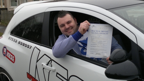 I just wanted to say big thank you to my driving instructor Eamon He was very helpful in making me pass my driving test first time I was not expecting to pass first time but Eamon helped me a lot and made me correct all my mistakes before my test day I would strongly recommend KESS He also has a lot of tips which are actually very helpful in making you a more confident driver Thank you Eamo
