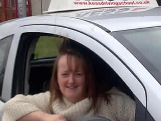 My cousin Elaine and I both passed first time in a short number of lessons Thanks to Kess Driving School