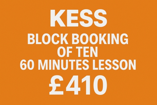 Ten 60 minutes lessons £410