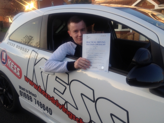 Thanks to Eamon I passed my test first time I would recommend KESS Driving to anyone Eamon is a great driving instructor and helps you gain a lot of confidence when driving<br />
<br />
Thanks