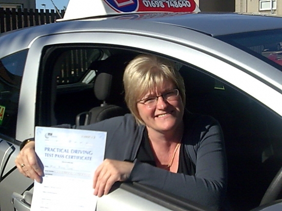 Congratulations to Ann on passing first time