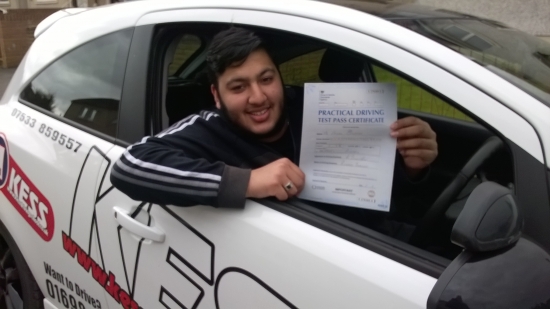 Got to the end of my driving and passed my test first time round I passed with 5 minors and wouldnacute;t have done well and controlled my nerves without the help of Eamon Iacute;m glad and relieved to have passed