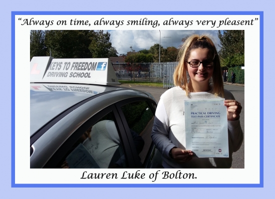 Driving school Bolton review.