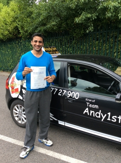 Congratulations to Mohsen on passing his test at bolton test centre 1st time