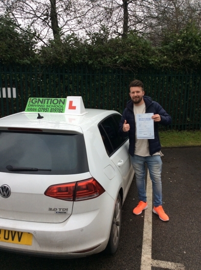 congratulations to Darren on passing his driving test at bolton test centre, faultless drive 0 minors<br />
keep up the good standard, wish you all the best