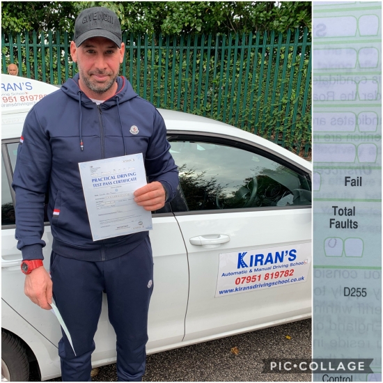 Congratualtions to Gaz on passing his driving test at bolton test centre first time with 0 Driving faults - Perfect Drive - CLEAN SHEET