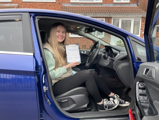 “I could not recommend Tracy enough to anyone that wants to learn to drive. From my first lesson to my last, Tracy has been so patient and friendly. She is very knowledgeable and finds great ways to explain techniques and ways of dealing with nerve-racking situations.I will miss my lessons with Tracy but I’ve enjoyed every minute of learning with launders driving school.Passing my test wit