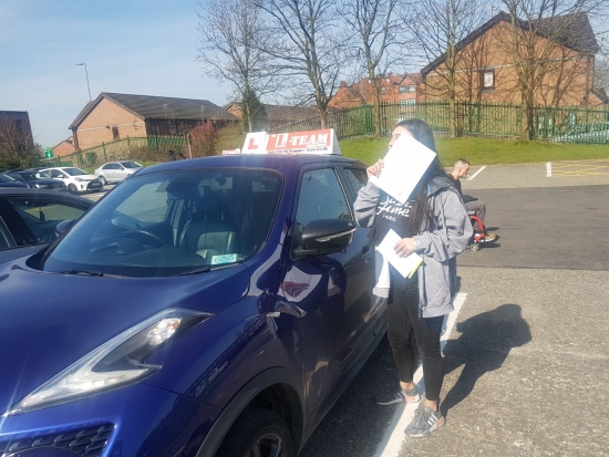 Congratulations to Aisha passing her driving test with<br />
 L-Team driving school for the first time!! #passed#driving#learner🏆 #manchester#drivinglessons #help #learning #cars Call us know to get booked in on 0333 240 6430<br />
<br />
PASS IN APRIL 2018